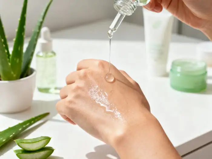 Aloe Vera Gel Freeze Dried Powder Application in Cosmetic Formulations