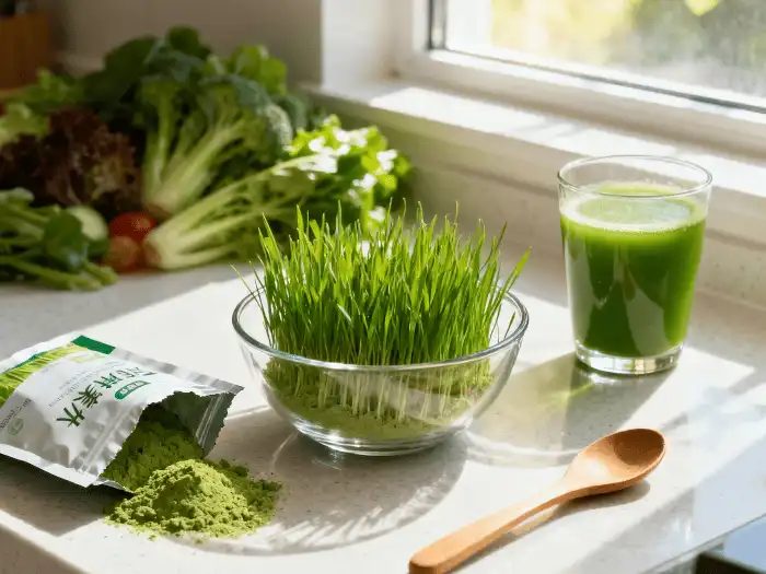 Wheat grass powder