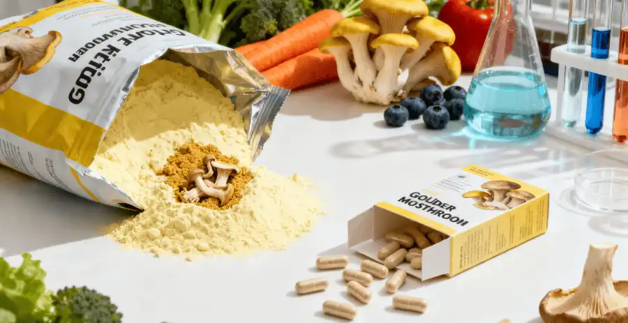 golden oyster mushroom Applications in Functional Foods and Supplements