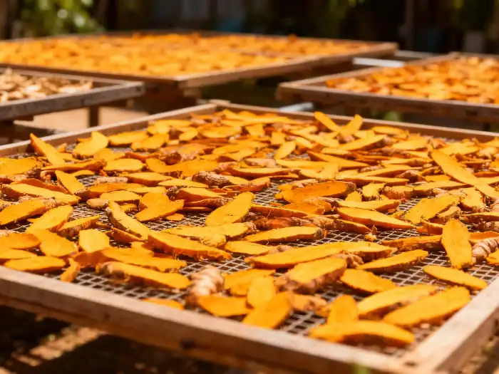 Organic turmeric powder