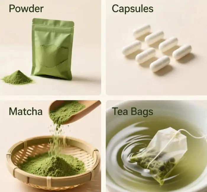 Comparing Green Tea Extract Forms