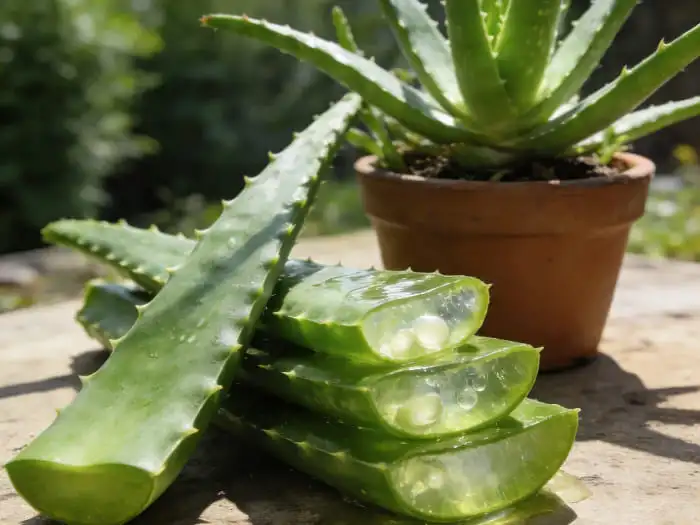 Aloe vera gel freeze dried powder