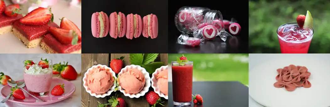 Strawberry fruit powder application Strawberry fruit powder application
