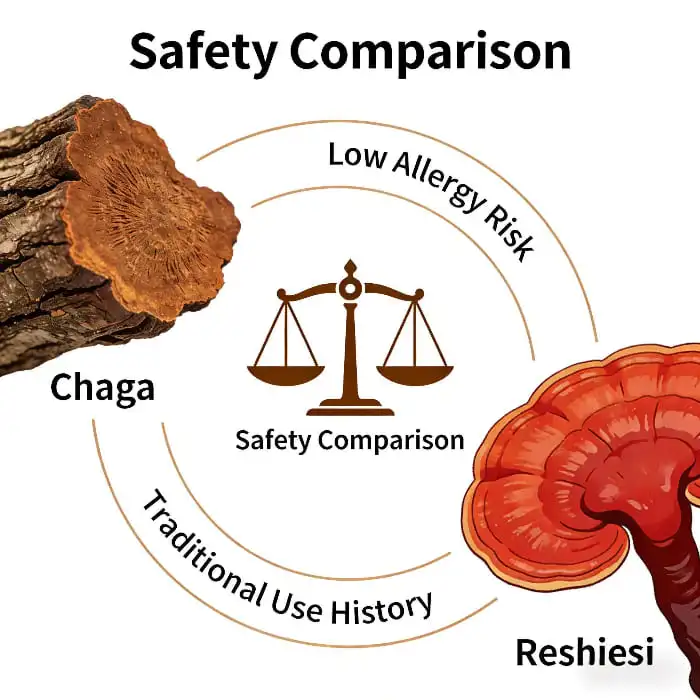 Chaga Versus Reishi Safety Comparison Chaga Versus Reishi Safety Comparison