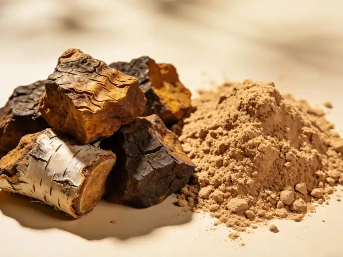 Organic chaga mushroom powder