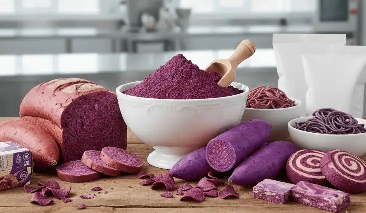 Incorporate Purple Sweet Potato Powder into Baking Recipes and Snack Production
