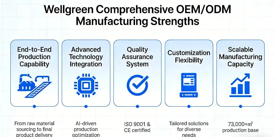 Wellgreen Comprehensive OEM&ODM Manufacturing Strengths