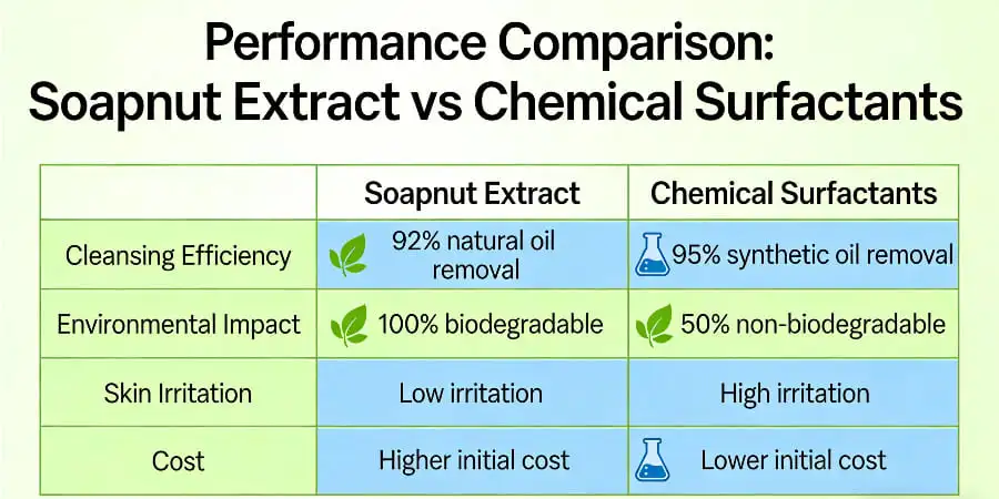 Performance Comparison-Soapnut Extract vs Chemical Surfactants
