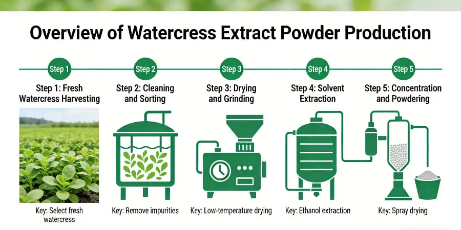 Overview of Watercress Extract Powder Production