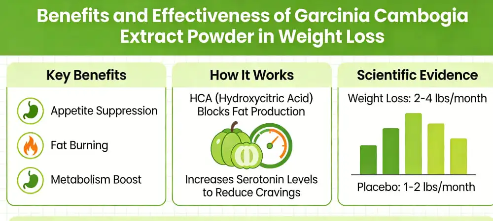 Benefits and Effectiveness of Garcinia Cambogia Extract Powder in Weight Loss