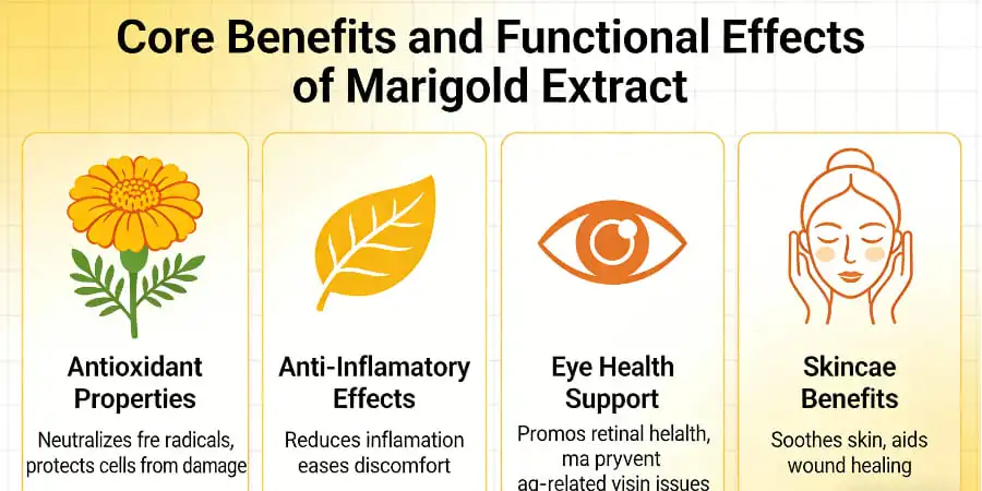 Core Benefits and Functional Effects of Marigold Extract