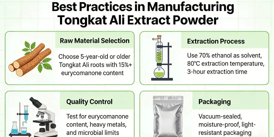 Best Practices in Manufacturing Tongkat Ali Extract Powder