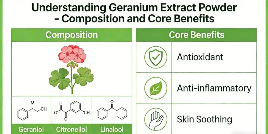 Understanding Geranium Extract Powder-Composition and Core Benefits