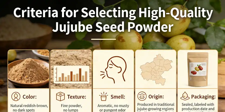 Criteria for Selecting High-Quality Jujube Seed Powder