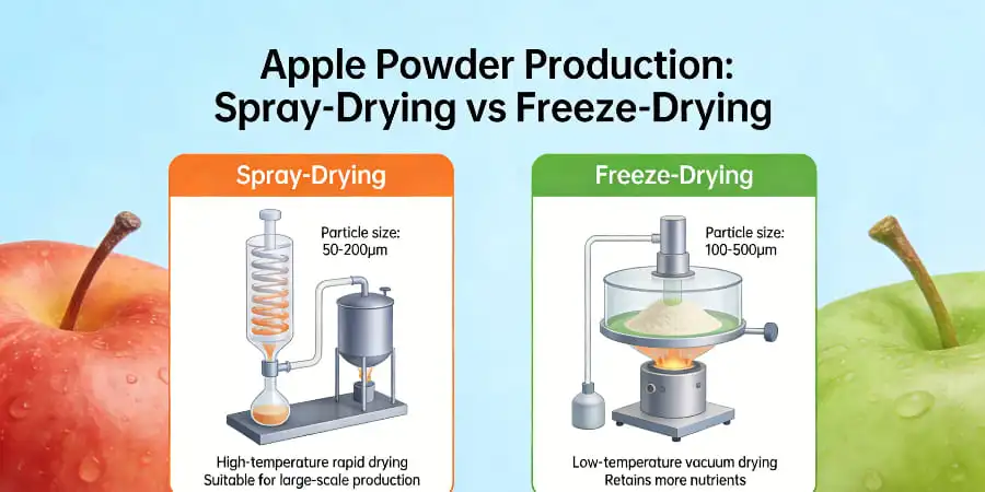 apple powder - Spray-Drying vs Freeze-Drying