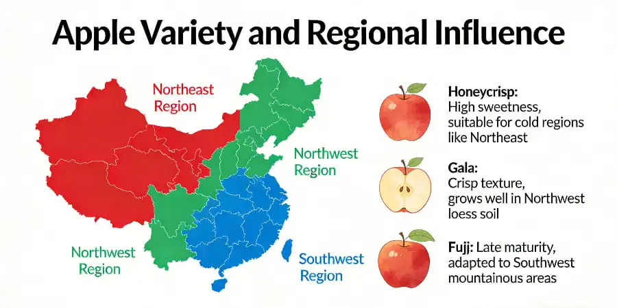 Apple Variety and Regional Influence