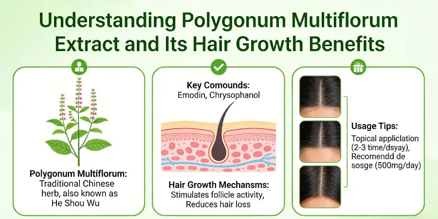 Understanding Polygonum Multiflorum Extract and Its Hair Growth Benefits
