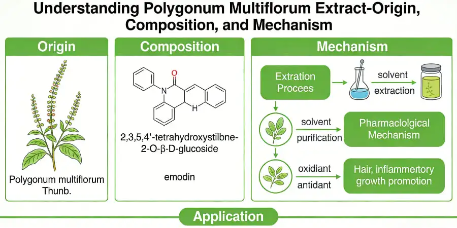 Understanding Polygonum Multiflorum Extract-Origin, Composition, and Mechanism Understanding Polygonum Multiflorum Extract-Origin, Composition, and Mechanism
