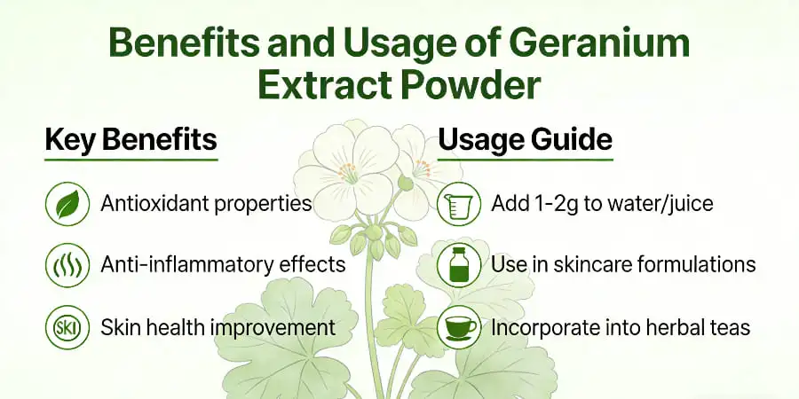 Benefits and Usage of Geranium Extract Powder