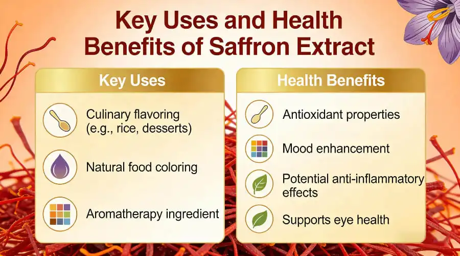Key Uses and Health Benefits of Saffron Extract