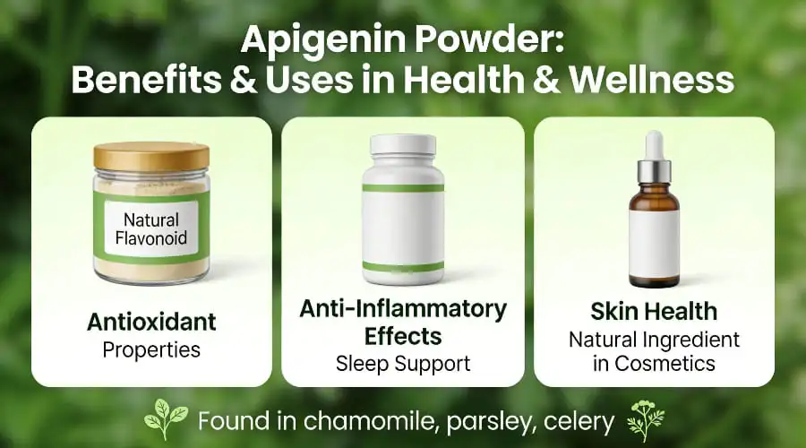 Apigenin Powder Benefits and Uses in Health and Wellness Products