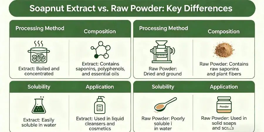 What Makes Soapnut Extract Different from Raw Powder