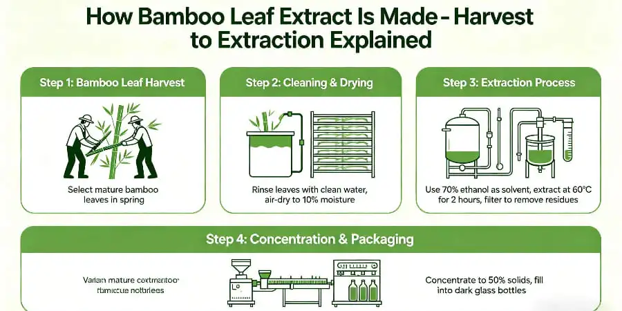 How Bamboo Leaf Extract Is Made-Harvest to Extraction Explained