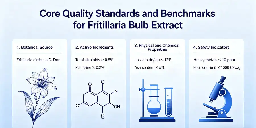 Core Quality Standards and Benchmarks for Fritillaria Bulb Extract