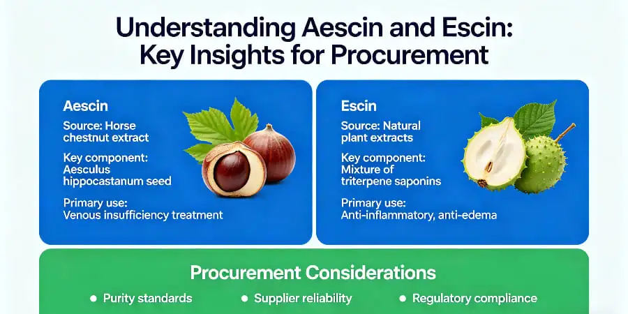 Understanding Aescin and Escin-Key Insights for Procurement Understanding Aescin and Escin-Key Insights for Procurement