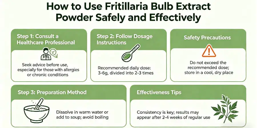 How to Use Fritillaria Bulb Extract Powder Safely and Effectively