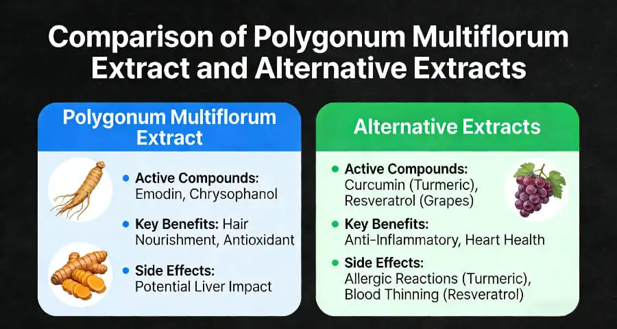 Comparing Polygonum Multiflorum Extract with Alternative 