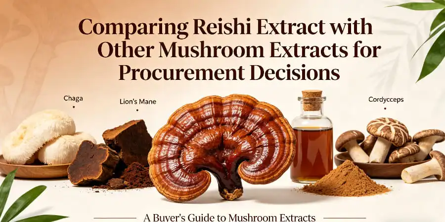 Comparing Reishi Extract with Other Mushroom Extracts for Procurement Decisions Comparing Reishi Extract with Other Mushroom Extracts for Procurement Decisions