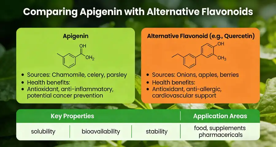 Comparing Apigenin with Alternative Flavonoids