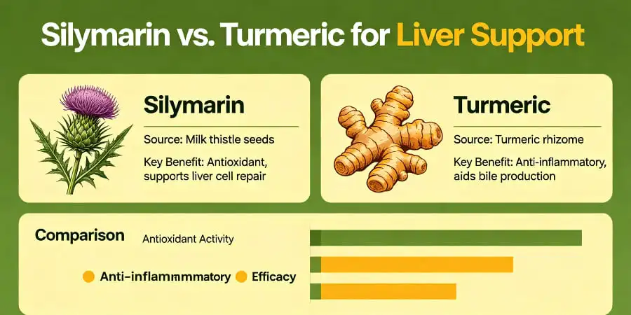 Silymarin vs. Turmeric for Liver Support Silymarin vs. Turmeric for Liver Support