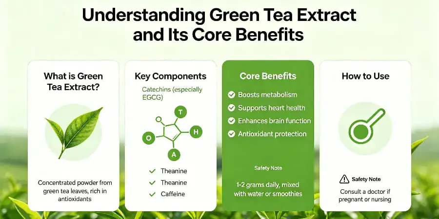 Understanding Green Tea Extract and Its Core Benefits Understanding Green Tea Extract and Its Core Benefits