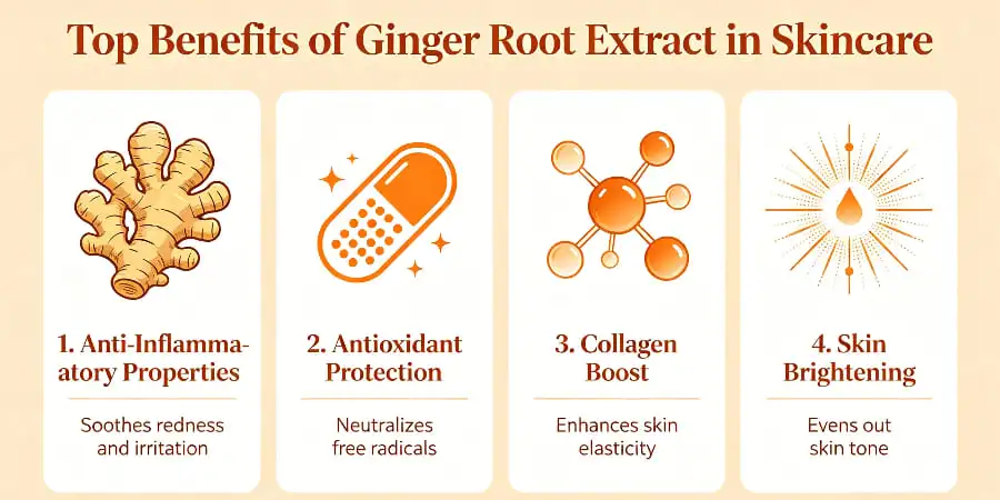 Top Benefits of Ginger Root Extract in Skincare Top Benefits of Ginger Root Extract in Skincare