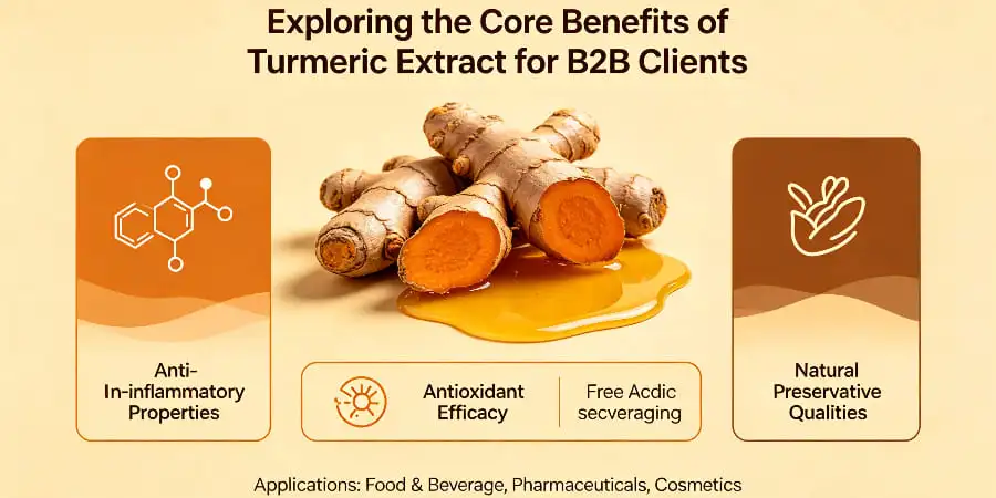 Exploring the Core Benefits of Turmeric Extract for B2B Clients