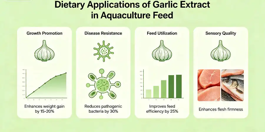 Dietary Applications of Garlic Extract in Aquaculture Feed