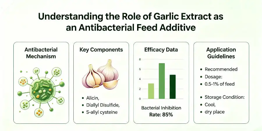 Understanding the Role of Garlic Extract as an Antibacterial Feed Additive