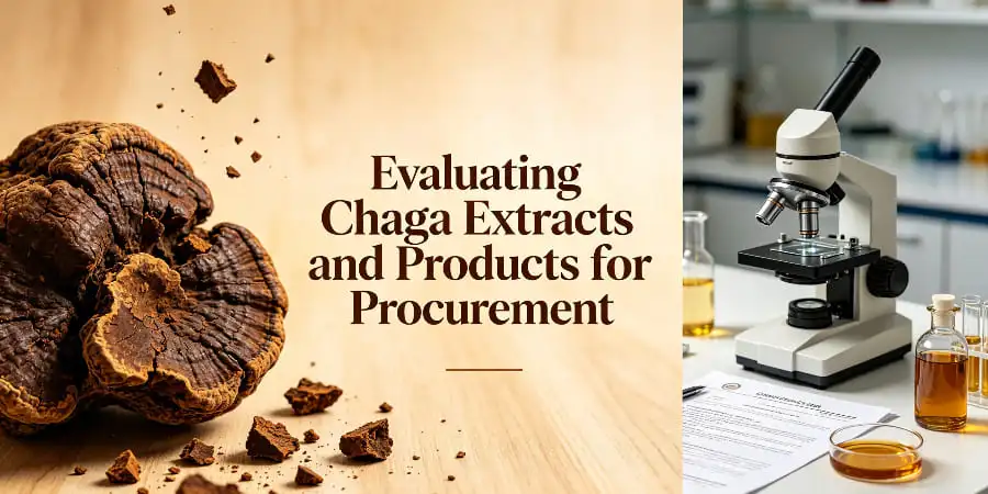 Evaluating Chaga Extracts and Products for Procurement
