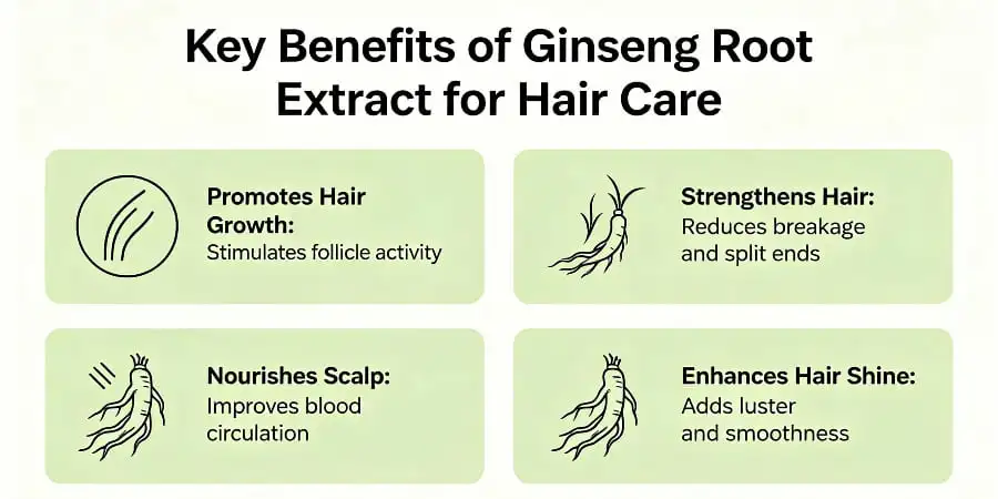 Key Benefits of Ginseng Root Extract for Hair Care