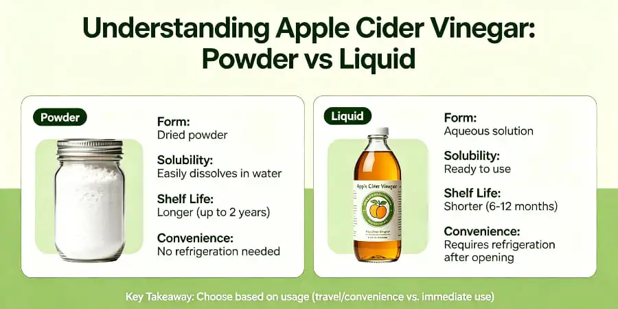 Understanding Apple Cider Vinegar-Powder vs Liquid Understanding Apple Cider Vinegar-Powder vs Liquid