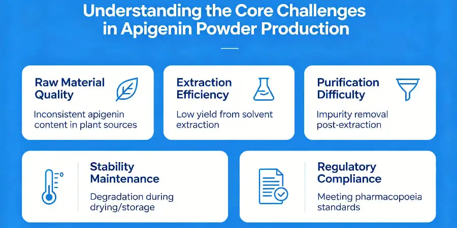 Understanding the Core Challenges in Apigenin Powder Production