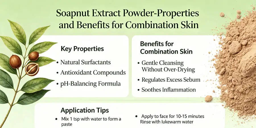 Soapnut Extract Powder-Properties and Benefits for Combination Skin Soapnut Extract Powder-Properties and Benefits for Combination Skin