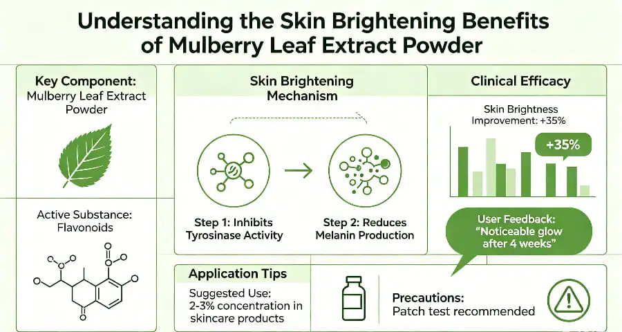 Understanding the Skin Brightening Benefits of Mulberry Leaf Extract Powder Understanding the Skin Brightening Benefits of Mulberry Leaf Extract Powder