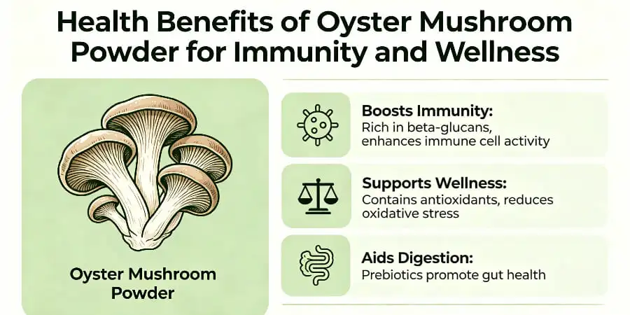 Health Benefits of Oyster Mushroom Powder for Immunity and Wellness Health Benefits of Oyster Mushroom Powder for Immunity and Wellness