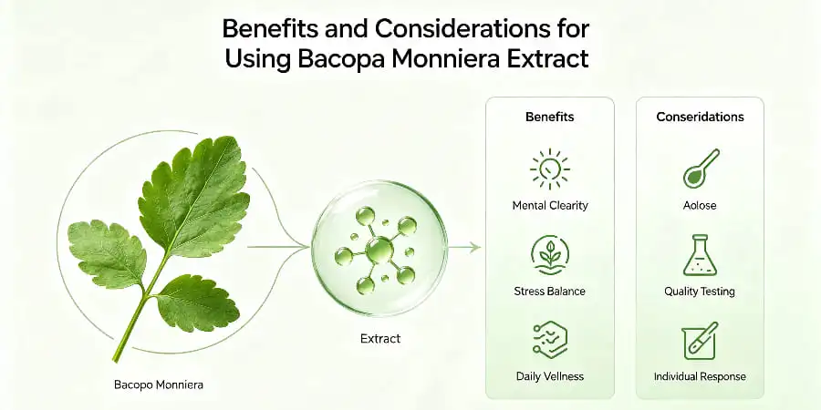 Benefits and Considerations for Using Bacopa Monniera Extract Benefits and Considerations for Using Bacopa Monniera Extract