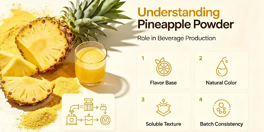 Understanding Pineapple Powder and Its Role in Beverage Production Understanding Pineapple Powder and Its Role in Beverage Production