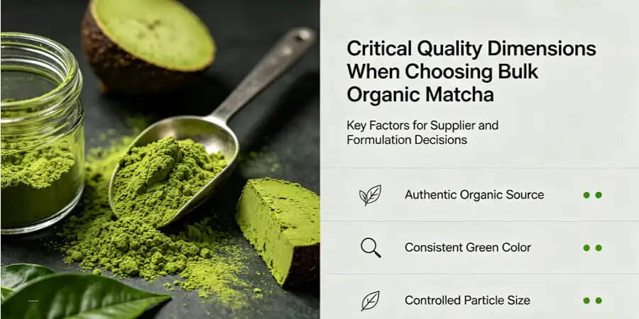 Critical Quality Dimensions When Choosing Bulk Organic Matcha Critical Quality Dimensions When Choosing Bulk Organic Matcha