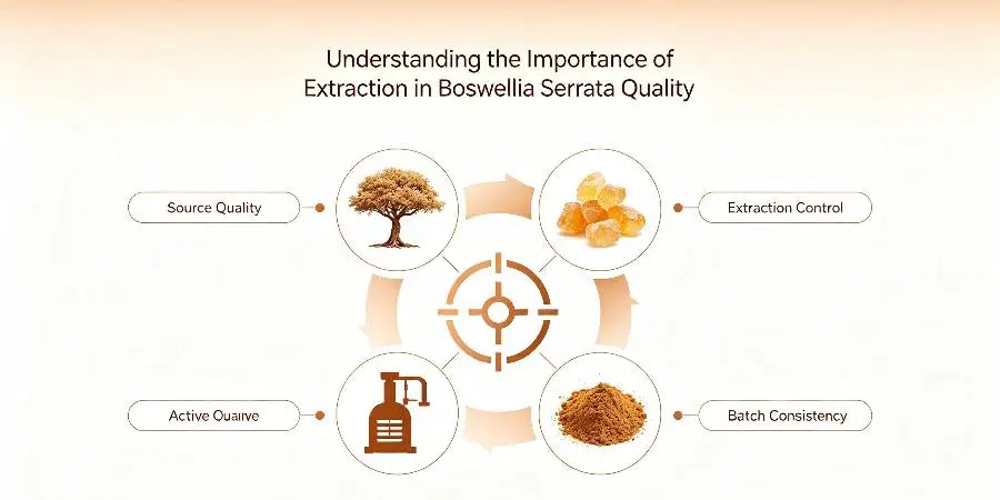 Understanding the Importance of Extraction in Boswellia Serrata Quality Understanding the Importance of Extraction in Boswellia Serrata Quality